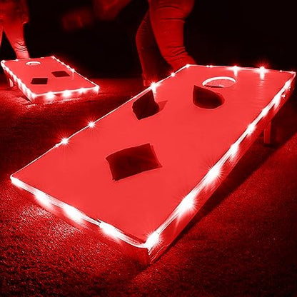 LED Cornhole Lights for Board and Hole - Includes Lights for 2 Boards