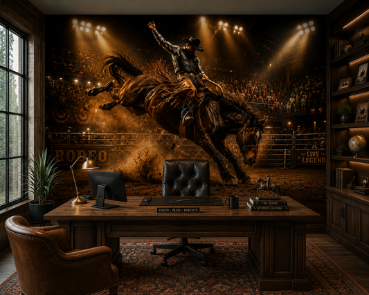 Rodeo Arena Spotlight Wall Mural
