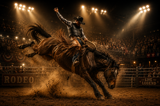 Rodeo Arena Spotlight Wall Mural