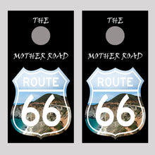 Route 66 Landscape Sign 2 Cornhole Board Decal Wraps
