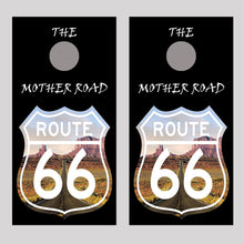 Route 66 Landscape Sign 3 Cornhole Board Decal Wraps
