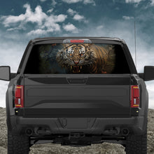 Scary Tiger Glare Rear Window Decal