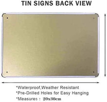 Vintage Looking Metal Corn Hole Rules Sign