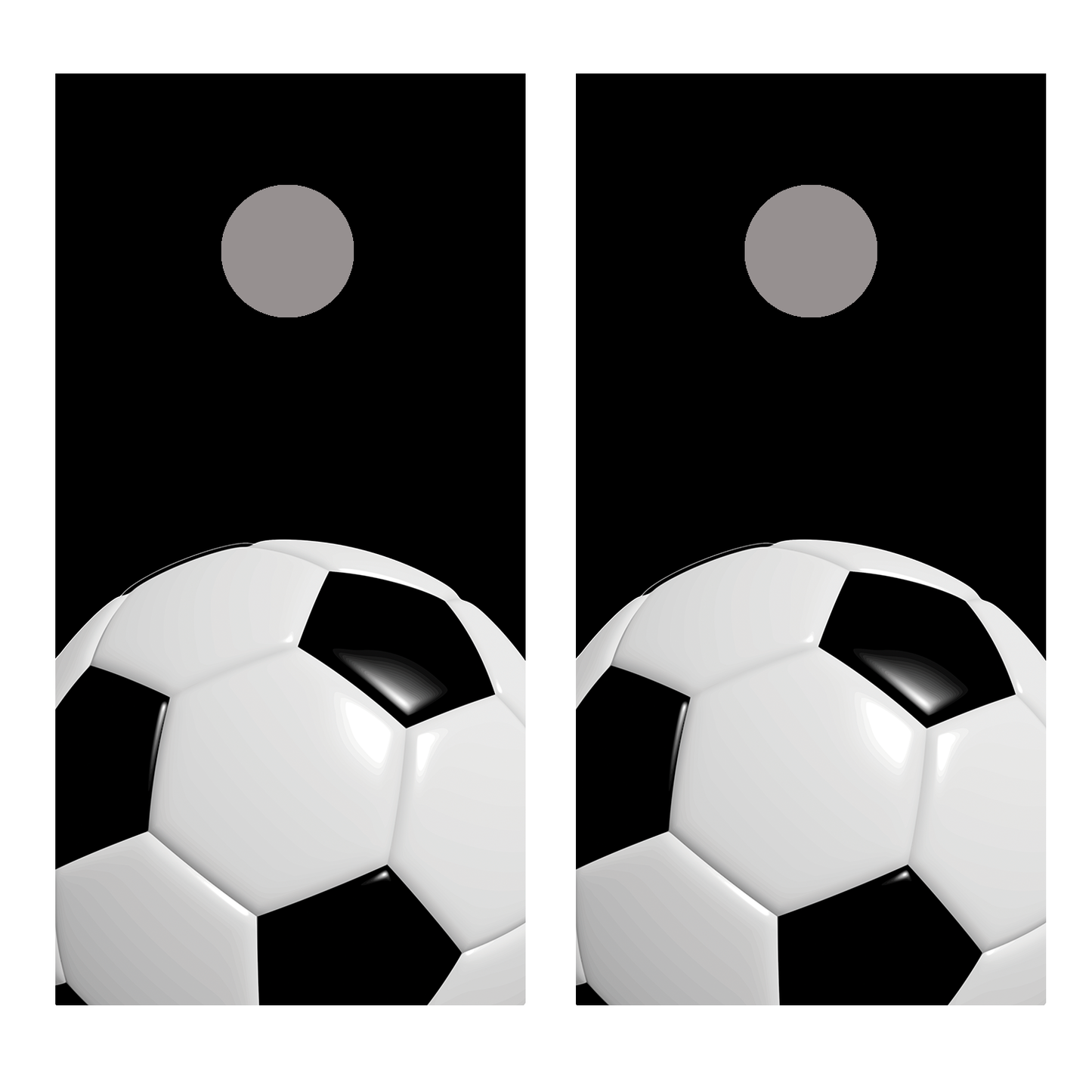 Soccer Ball B Cornhole Board Decal Wraps