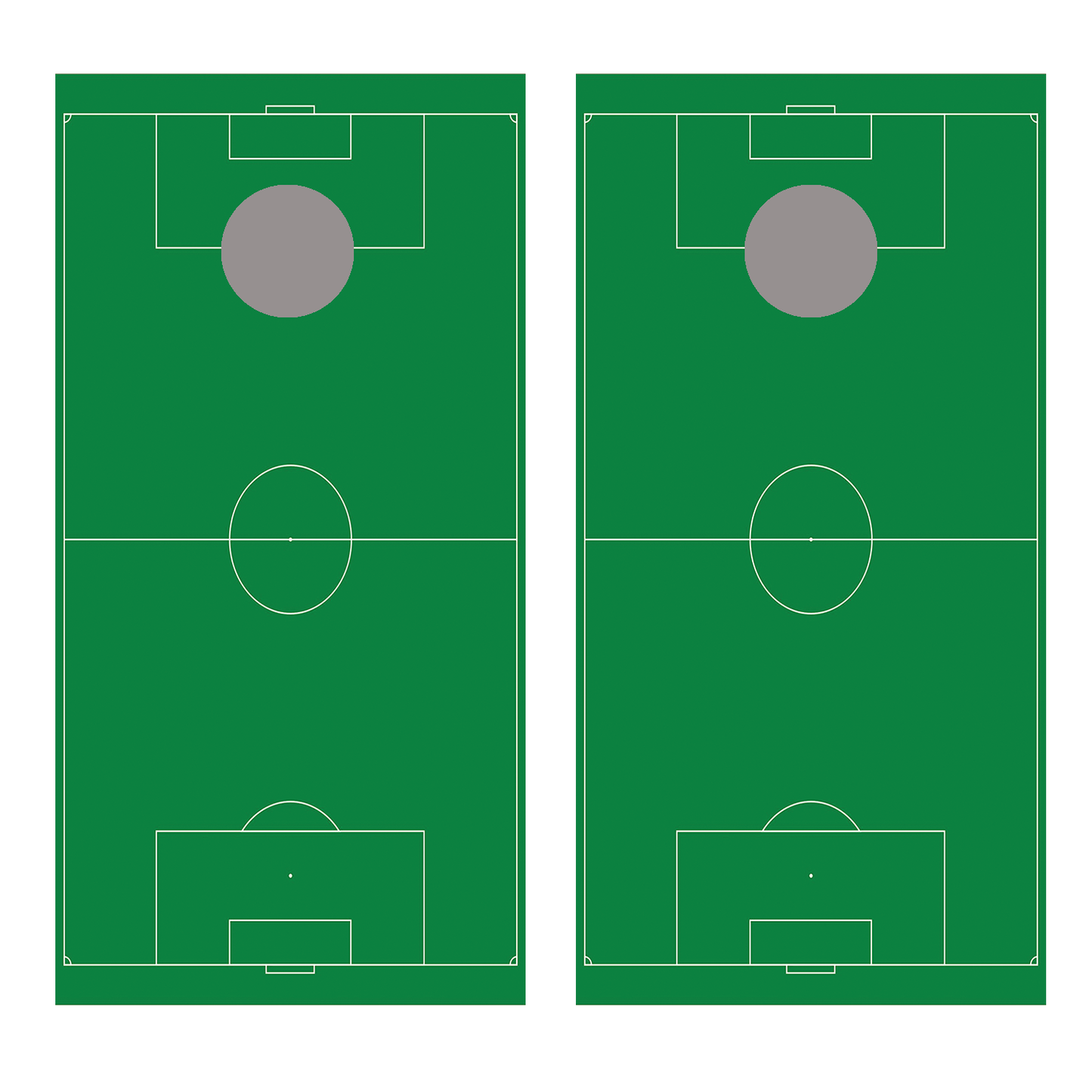 Soccer Field Cornhole Board Decal Wraps