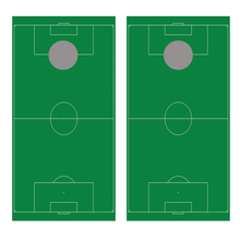 Soccer Field Cornhole Board Decal Wraps