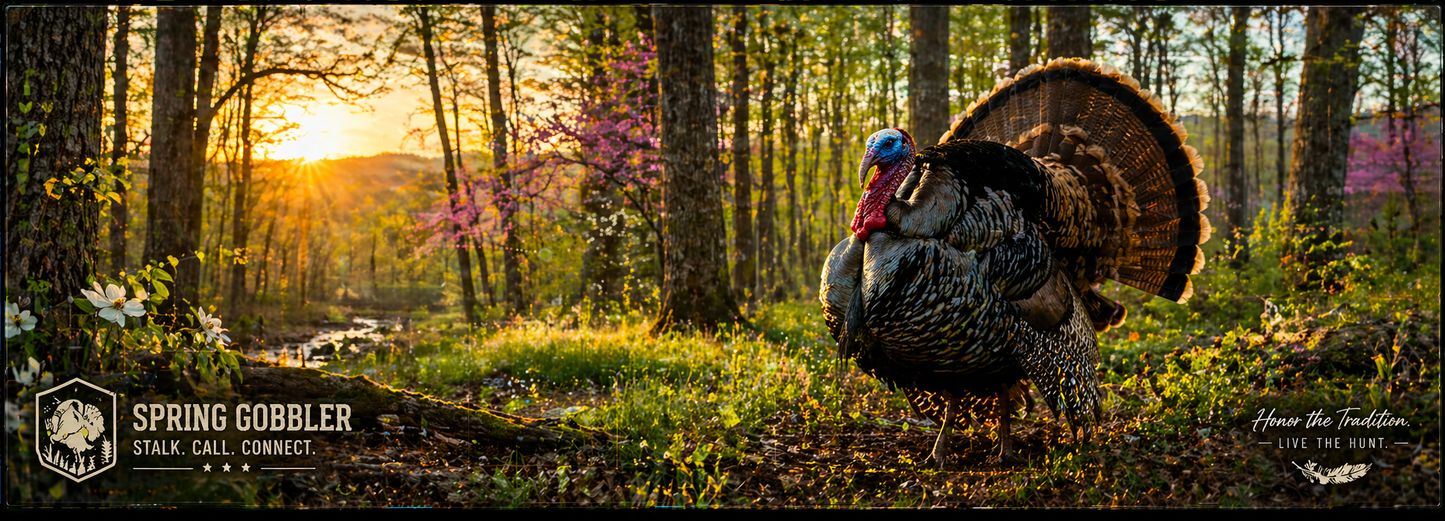 Turkey Woods Spring Gobbler Desk Mat