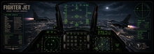Fighter Jet HUD Tactical Desk Mat