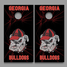 Georgia Bulldogs Corn Hole board decal wrap