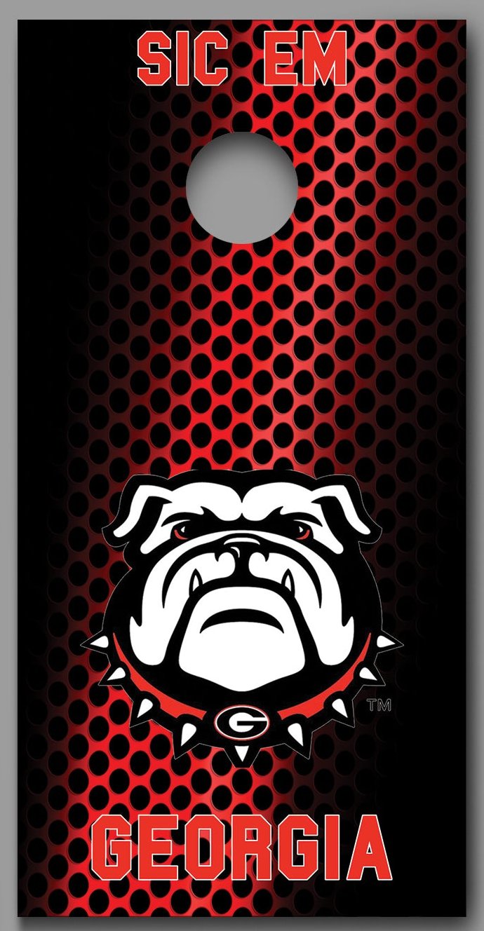 Georgia Bulldogs Design A Corn Hole board decal wrap
