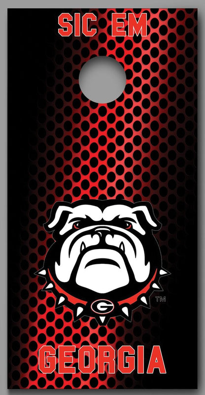 Georgia Bulldogs Design A Corn Hole board decal wrap