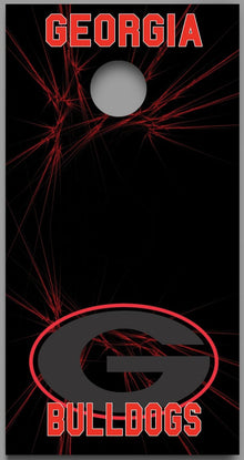 Georgia Bulldogs Design C Corn Hole board decal wrap