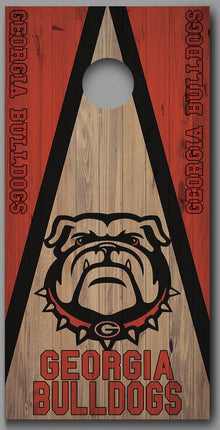Georgia Bulldogs Design D Corn Hole board decal wrap