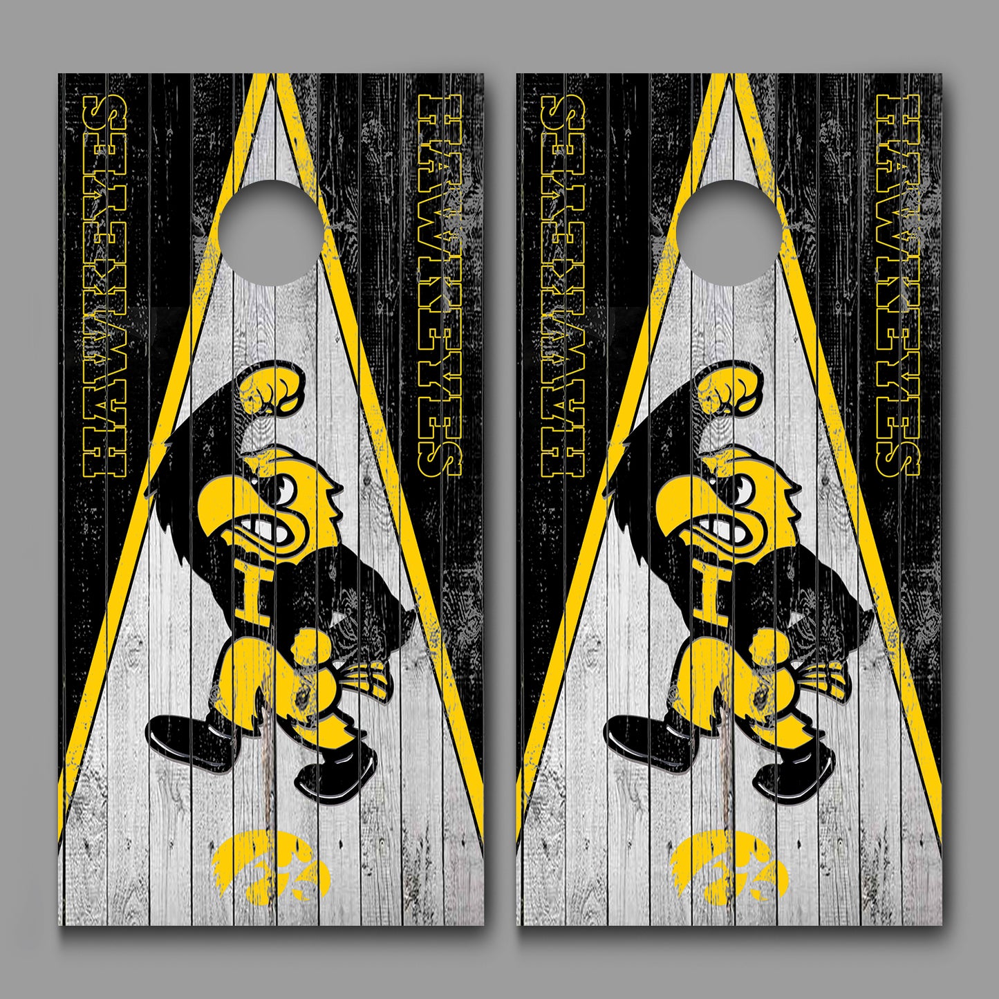 University of Iowa Corn hole Board Decal Wrap