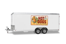 Vintage Hot Dogs Decal 4 sizes Indoors or Outdoors Applications