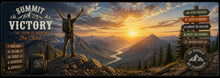 Hiking Summit Victory Desk Mat
