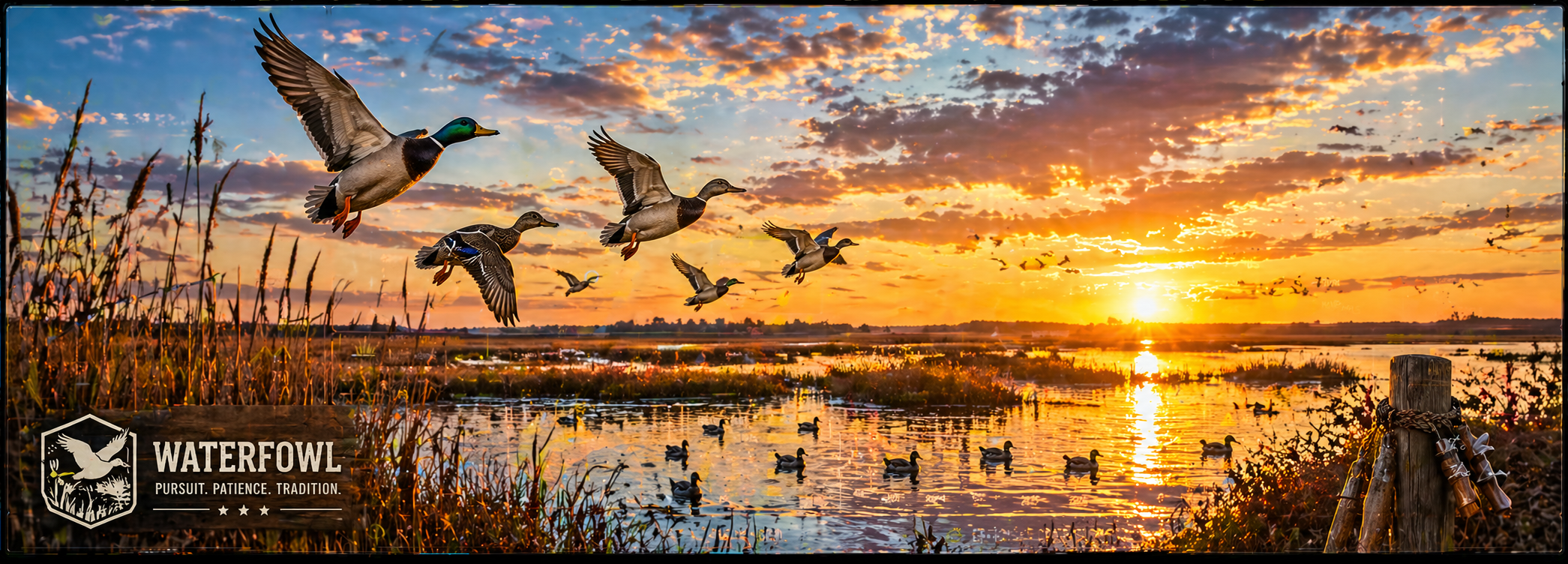 Waterfowl Marsh Flight Desk Mat