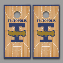 Teutopolis Basketball Court Background Design Cornhole Decal Wraps
