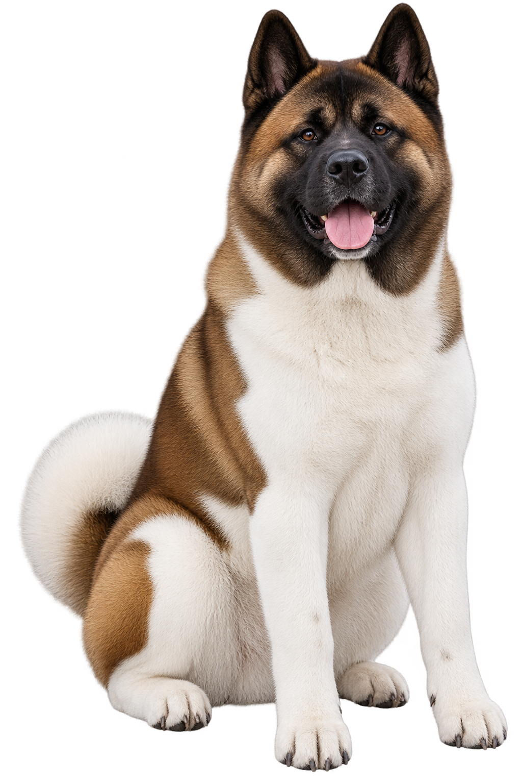 Akita realistic full body contour cut dog decal artwork