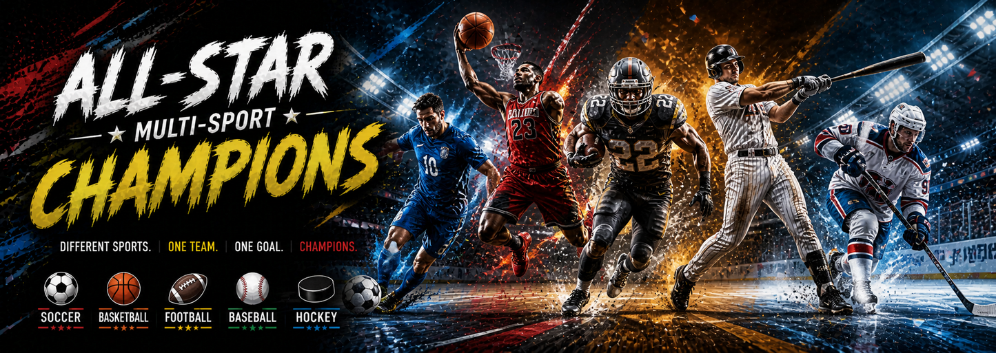All-Star Multi-Sport Champions Desk Mat