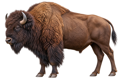 American Bison Realistic Large Wall Decal transparent artwork
