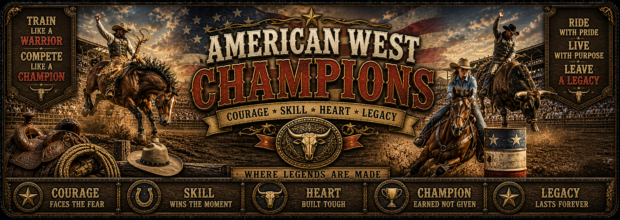 American West Champions Desk Mat