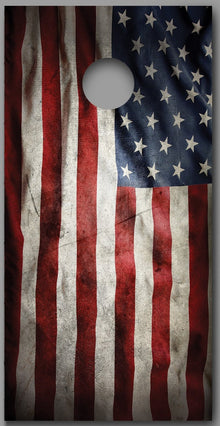 American Flag Grunge Corn hole Wraps Decals - 150685