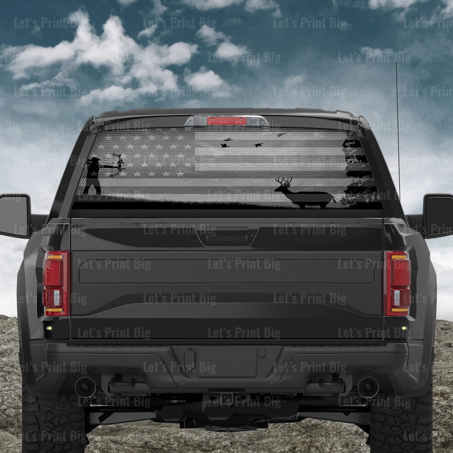 American Hunter Rear Window Decal Many choices