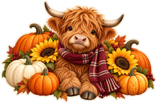 Autumn Highland Cow standalone