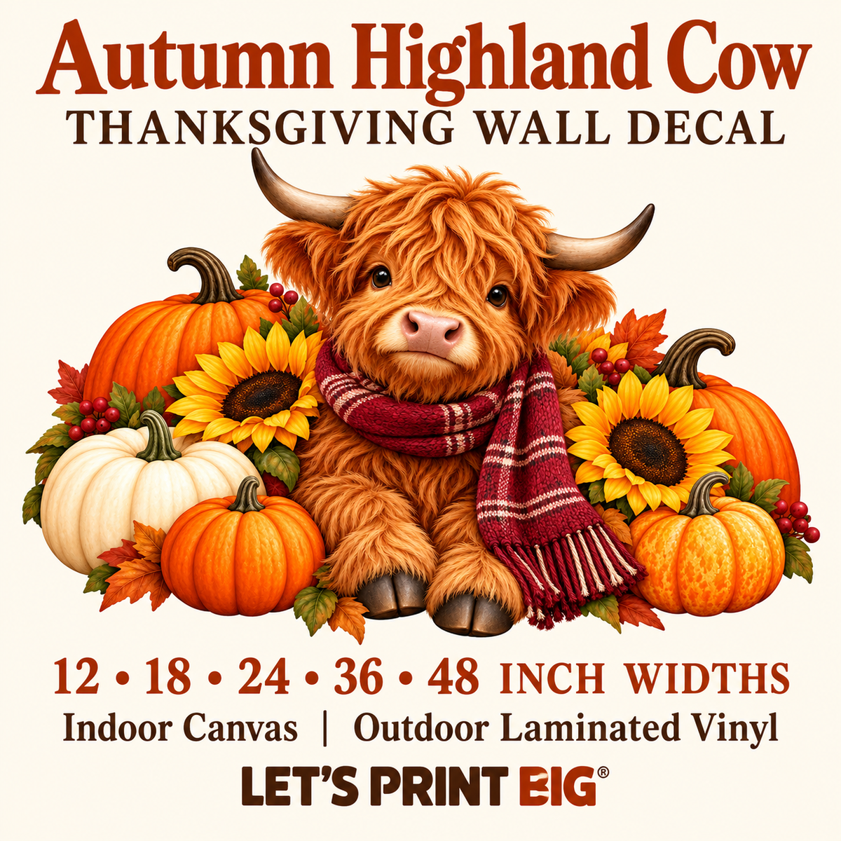 Autumn Highland Cow summary