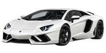Pearl White Lamborghini Aventador transparent contour cut decal artwork