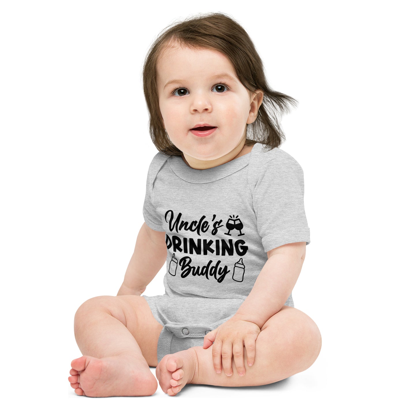 Uncles Drinking Buddy Baby short sleeve one piece