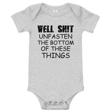 Unfasten the Bottom Baby short sleeve one piece