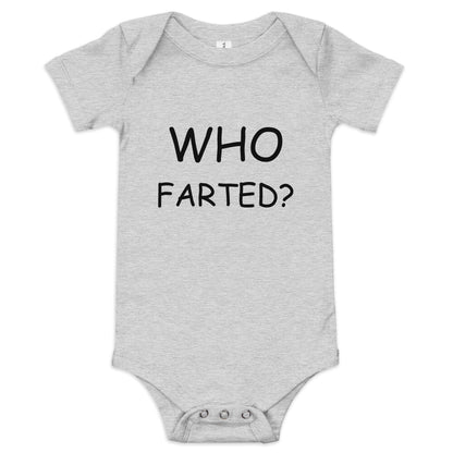 Who Farted Baby short sleeve one piece