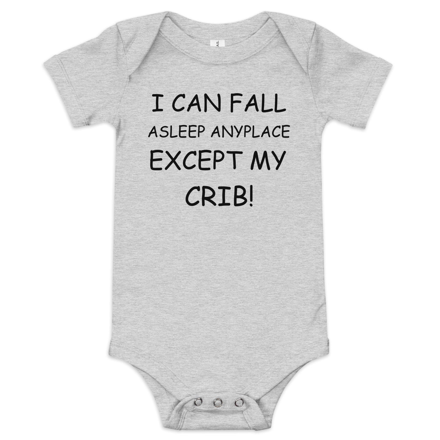I Can Fall Asleep Anyplace Baby short sleeve one piece