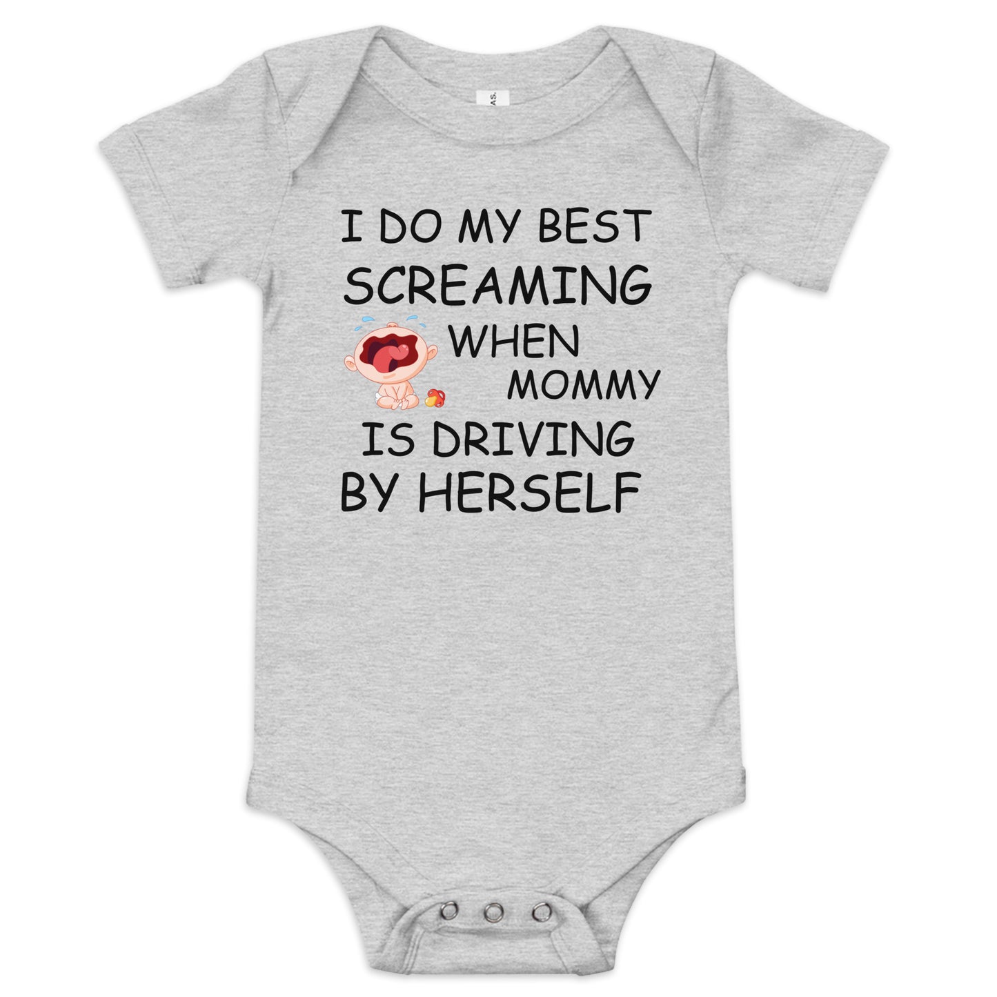 I Do My Best Screaming Baby short sleeve one piece