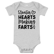 Stealing Hearts Making Farts Baby short sleeve one piece