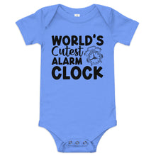 Worlds Cutest Alarm Clock Baby short sleeve one piece