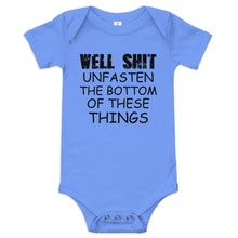 Unfasten the Bottom Baby short sleeve one piece