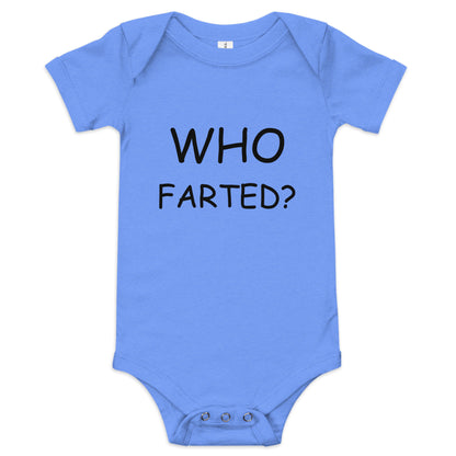 Who Farted Baby short sleeve one piece