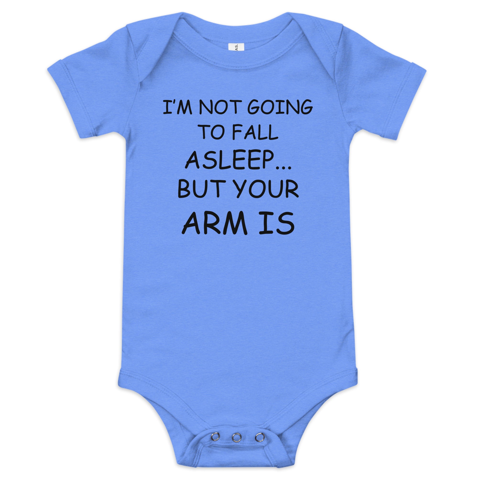 I'm Not Falling Asleep Baby short sleeve one piece