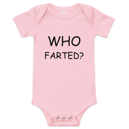 Who Farted Baby short sleeve one piece