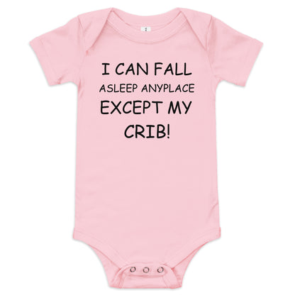 I Can Fall Asleep Anyplace Baby short sleeve one piece