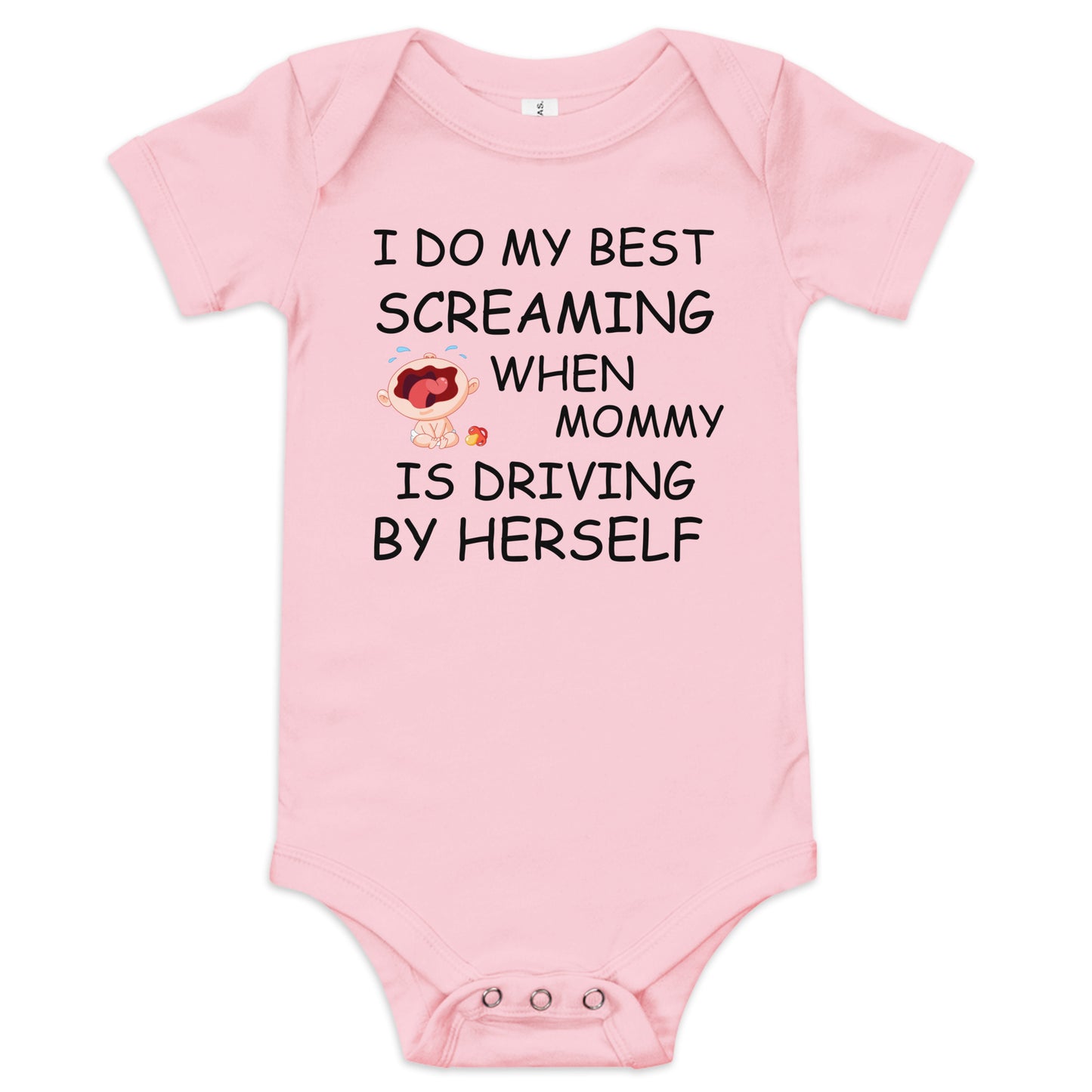 I Do My Best Screaming Baby short sleeve one piece