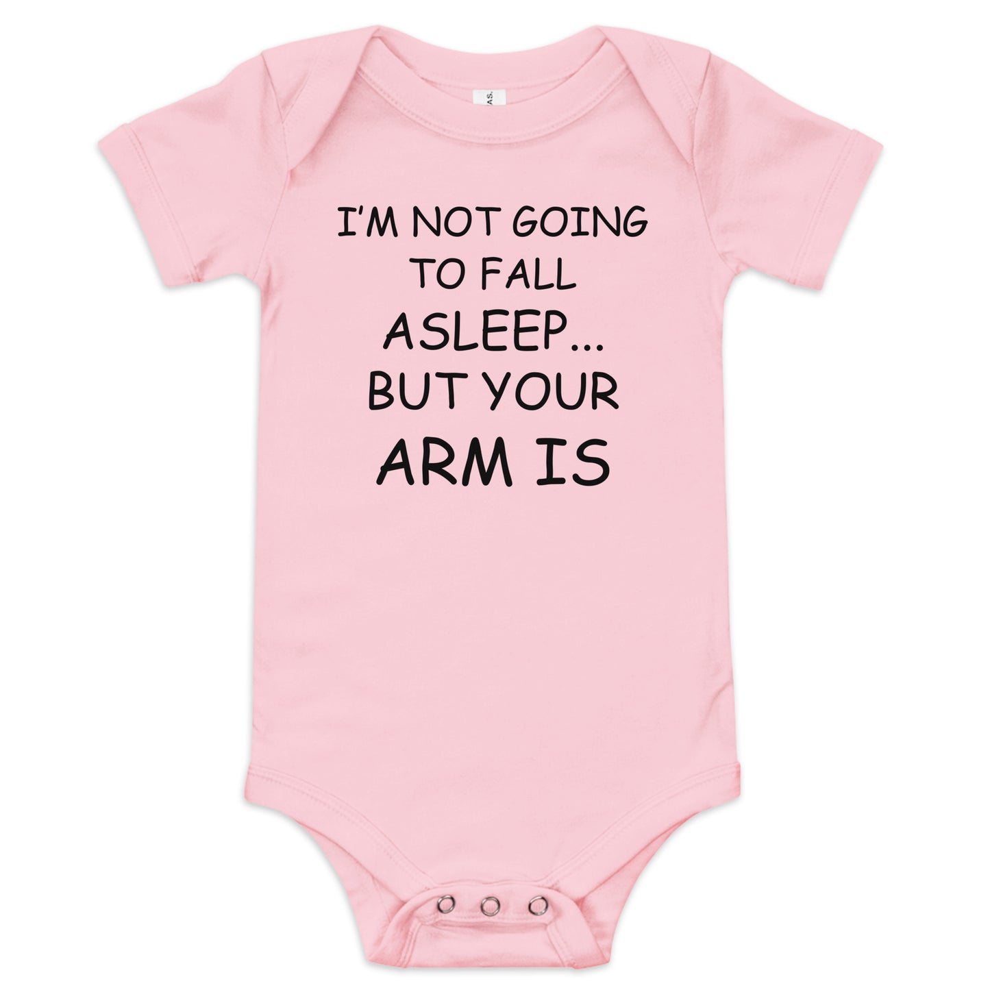 I'm Not Falling Asleep Baby short sleeve one piece
