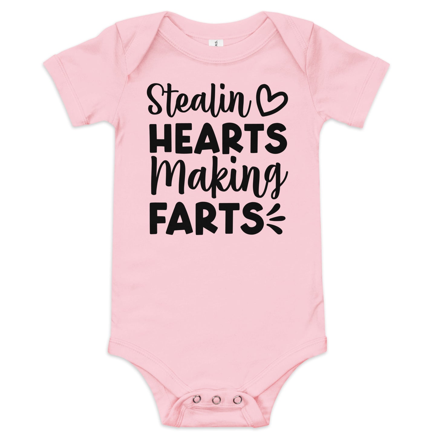 Stealing Hearts Making Farts Baby short sleeve one piece