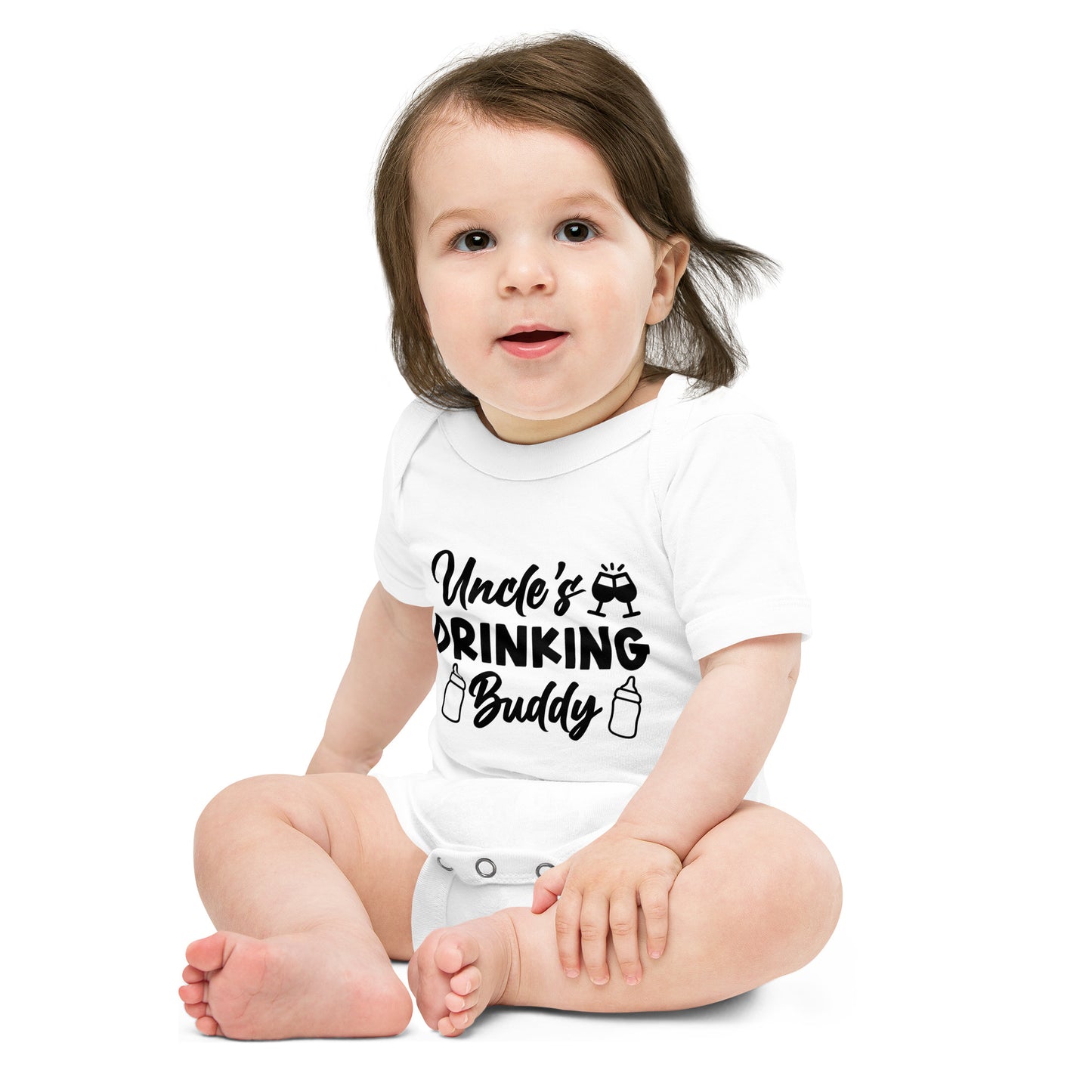 Uncles Drinking Buddy Baby short sleeve one piece