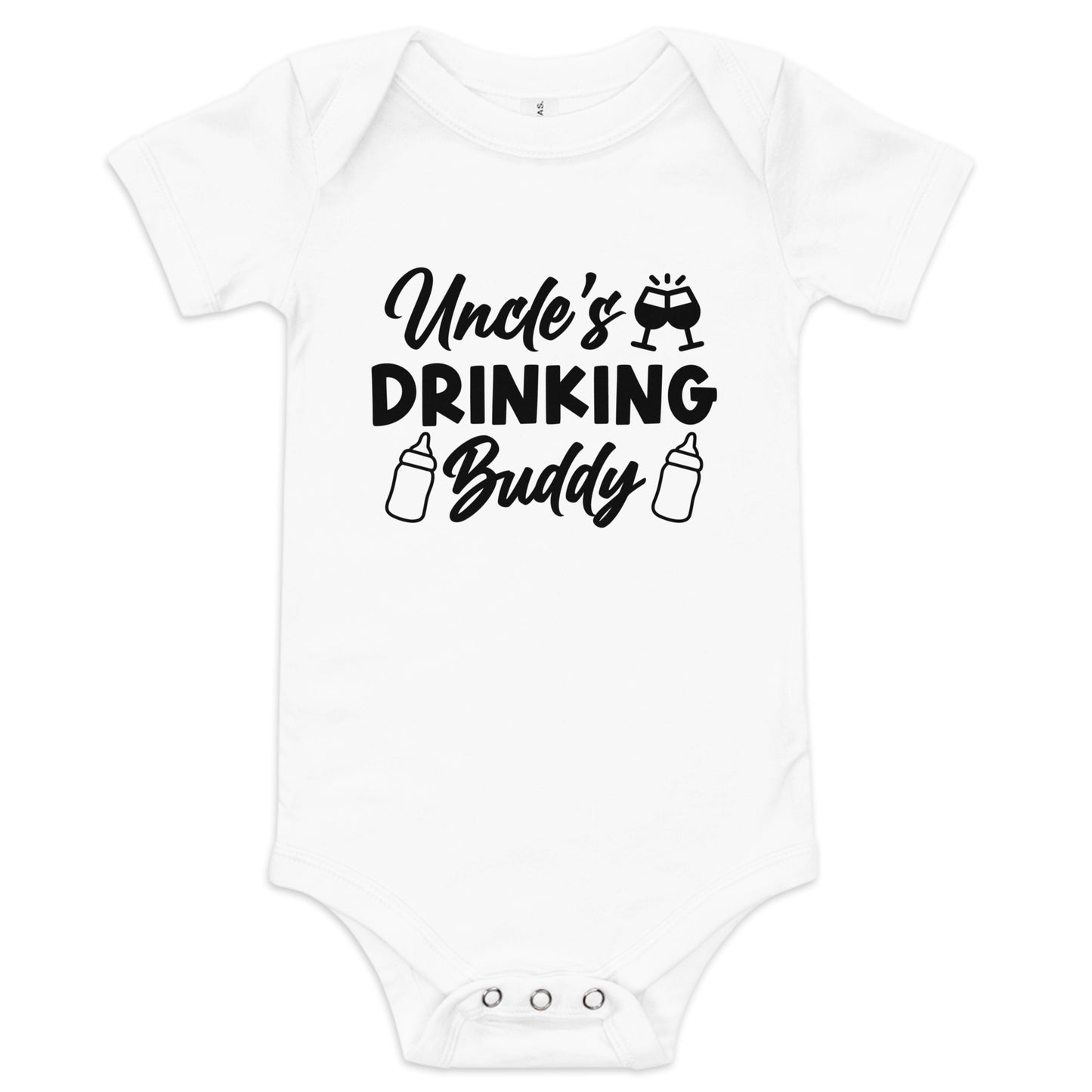 Uncles Drinking Buddy Baby short sleeve one piece