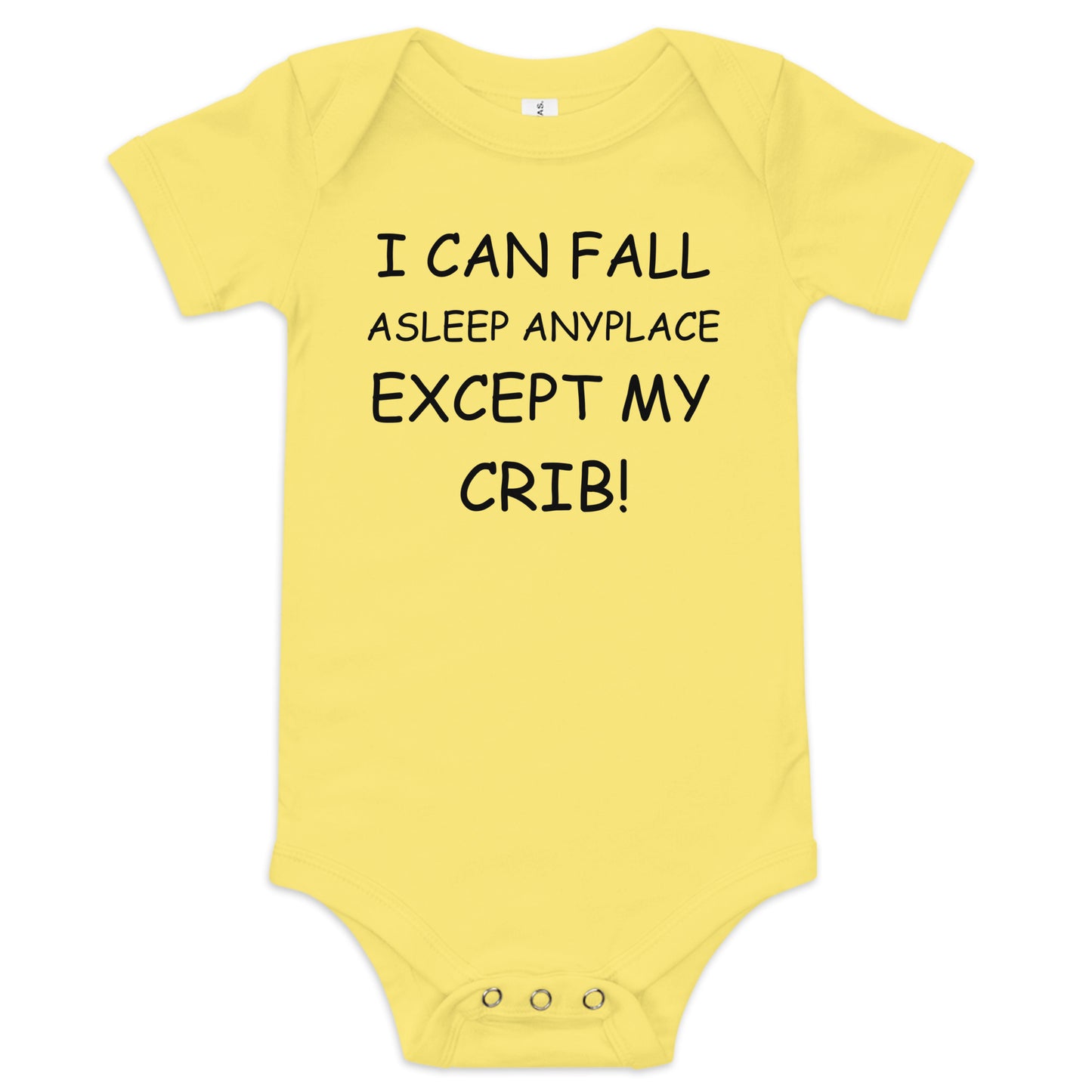 I Can Fall Asleep Anyplace Baby short sleeve one piece