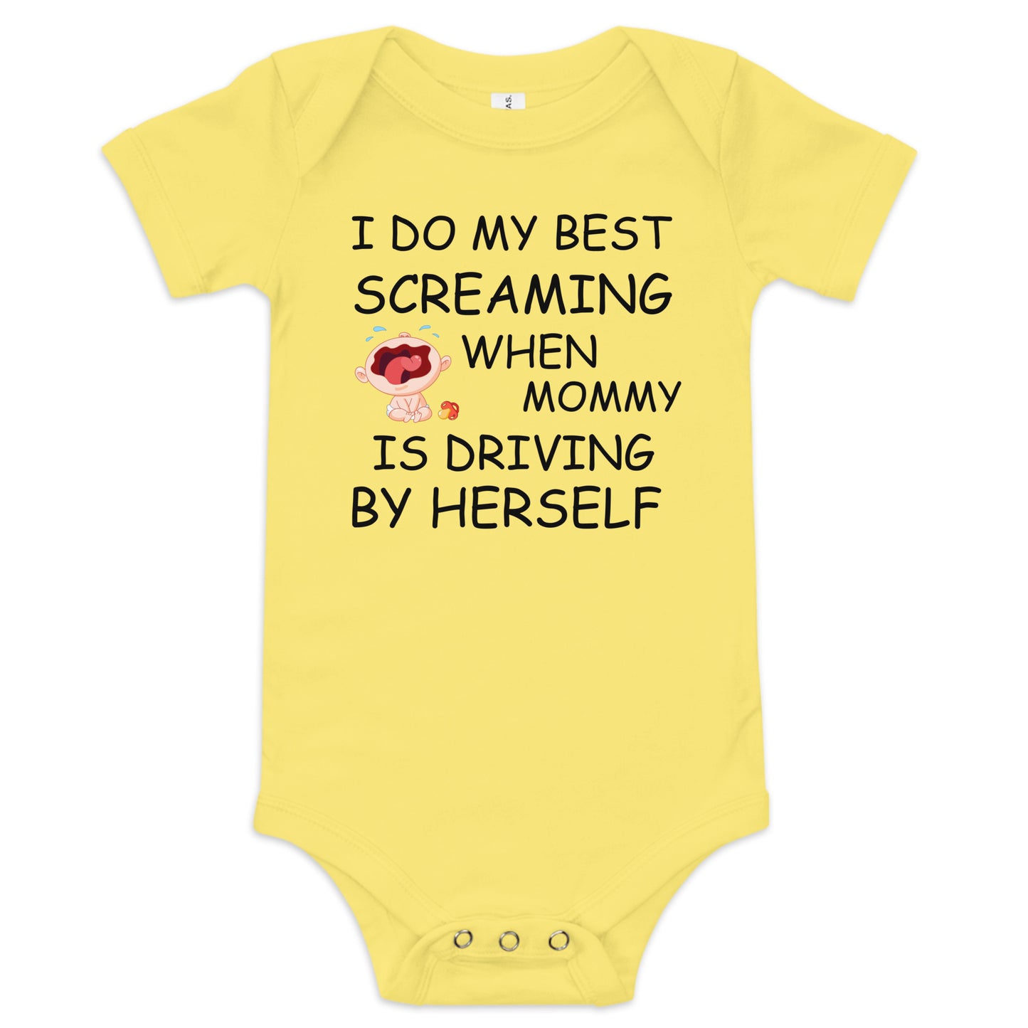I Do My Best Screaming Baby short sleeve one piece